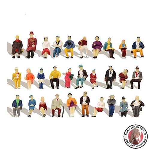 NEW Human Figures Figures Human Figures Seated People Sitting Dolls Painted
