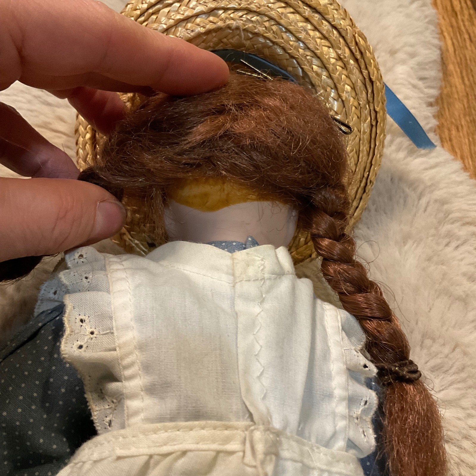 Country Collection 16" Pocelain Doll Kelsey D-60 Heritage Mint 1989