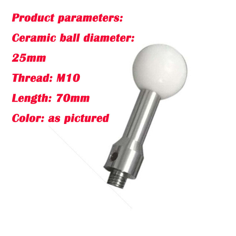 Ceramic Calibration Sphere Thread M 10 Length 70mm Ceramic ball diameter 25mm