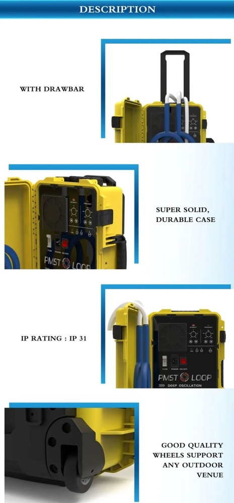 PEMF Pulse Electromagnetic Therapy PMST Machine with Single and Butterfly Loop