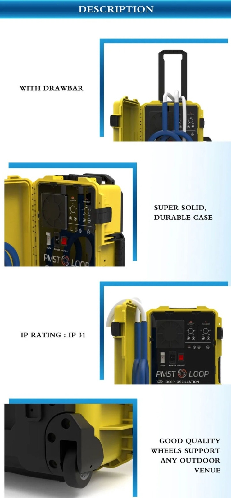 Pro Pemf Magnetic Physio Therapy Pmst Loop Pain Relief Rehabilitation Machine