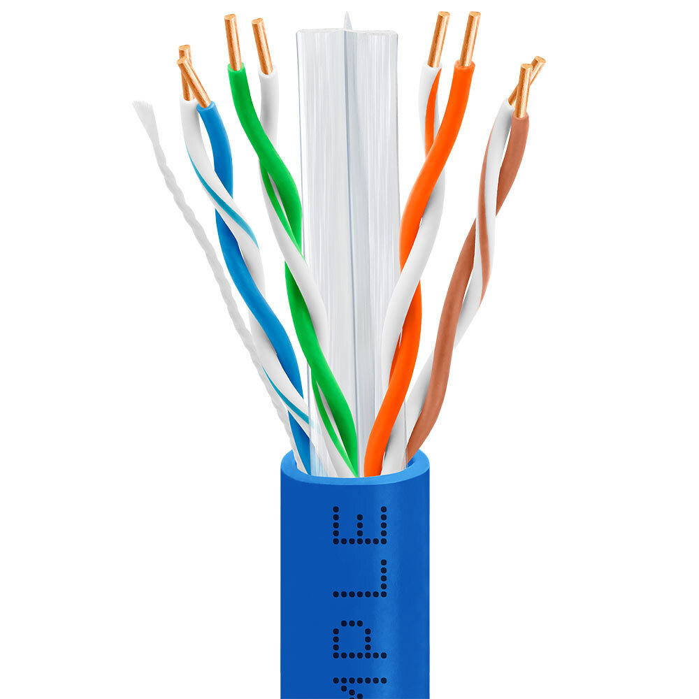 1000ft Cat 6 Ethernet Cable CCA Network Cable 550MHz CMR Cat6 Cord