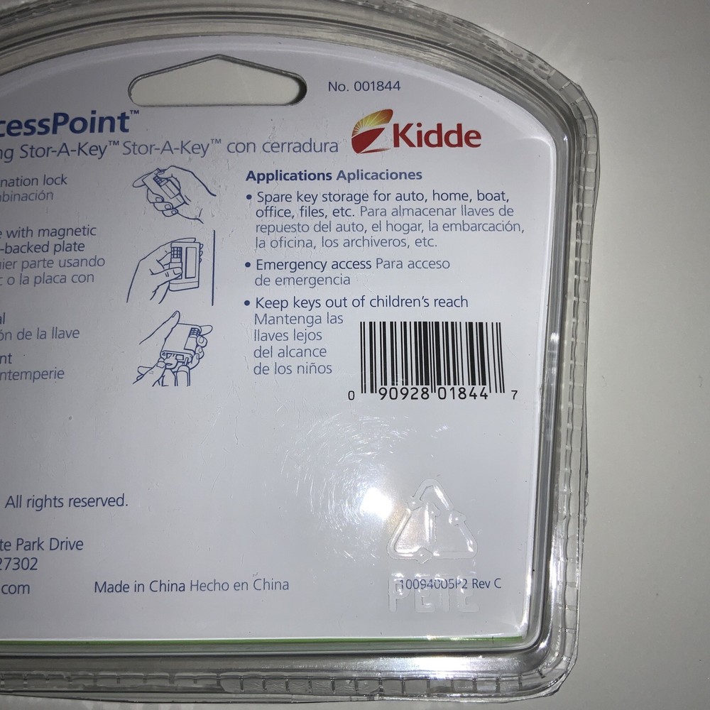 Kidde 001844 AccessPoint Locking Stor-A-Key- new.