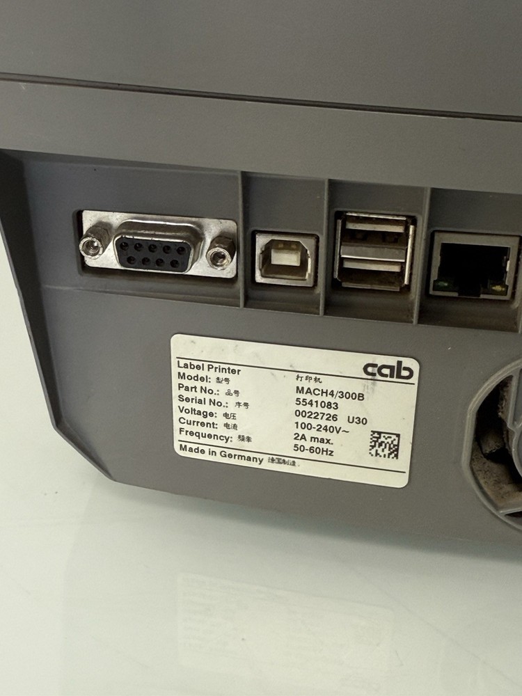 CAB MACH4/300B Label Printer