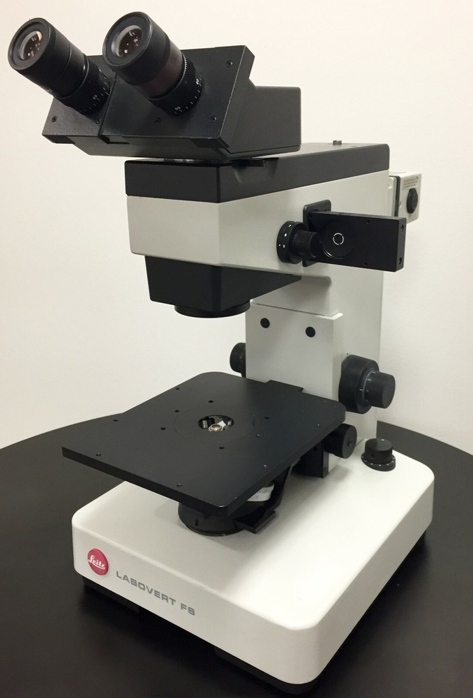 Leitz Labovert FS Inverted Microscope w 5 Objectives & Light Source