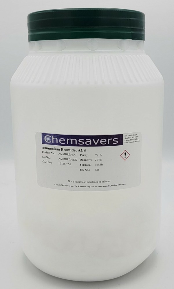 Ammonium Bromide, ACS, 99+%, 2.5kg