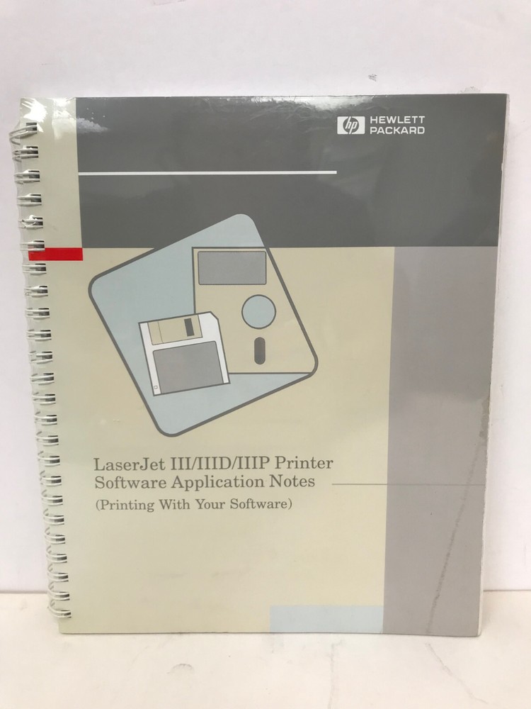 HP LASERJET IIIP PRINTER USER'S MANUAL W/ GETTING STARTED GUIDE & SOFTWARE NOTES