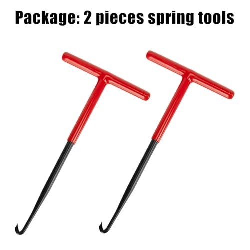 2 Pieces Exhaust Spring Puller Tool - Universal T Shaped Handle Motorcycle