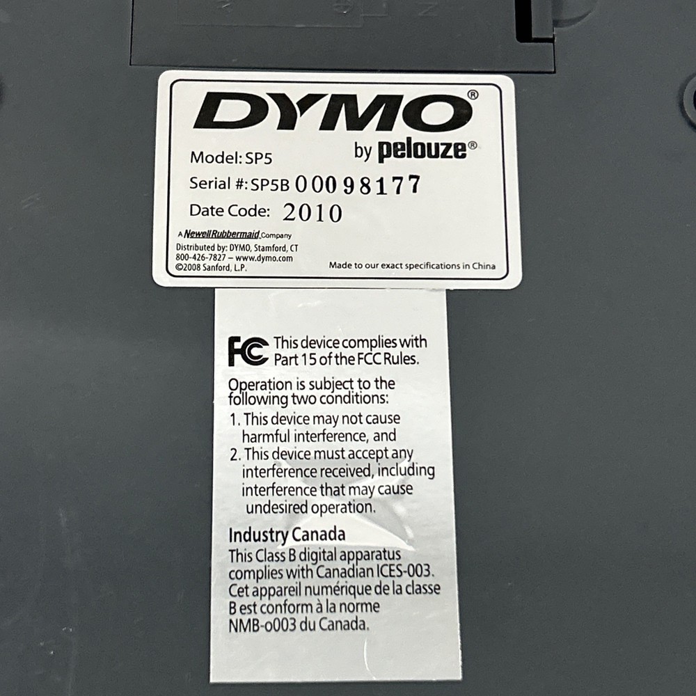 DYMO By Pelouze Digital Scale Model SP5