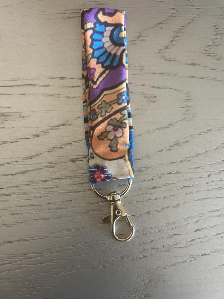 Silk Print Charm Keychain