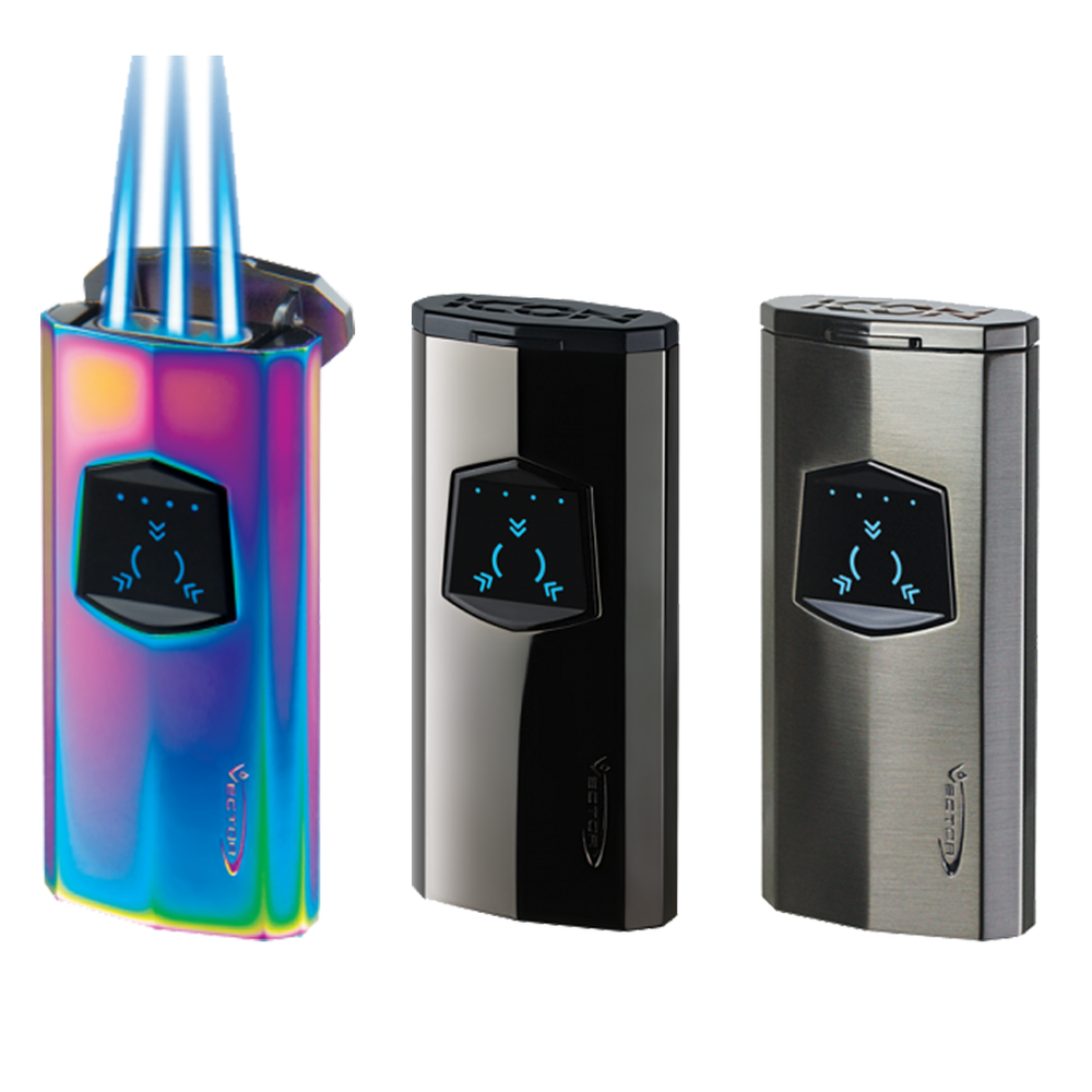 Vector Icon Electric Triple Flame Torch Lighter