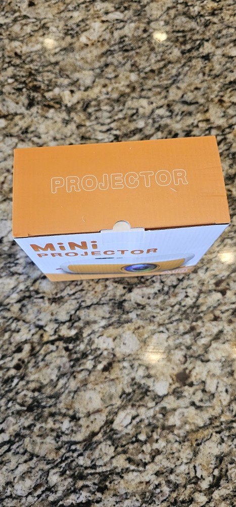 DBLION A10 Mini Projector Yellow Desktop, Multifunctional Interface, Own Audio