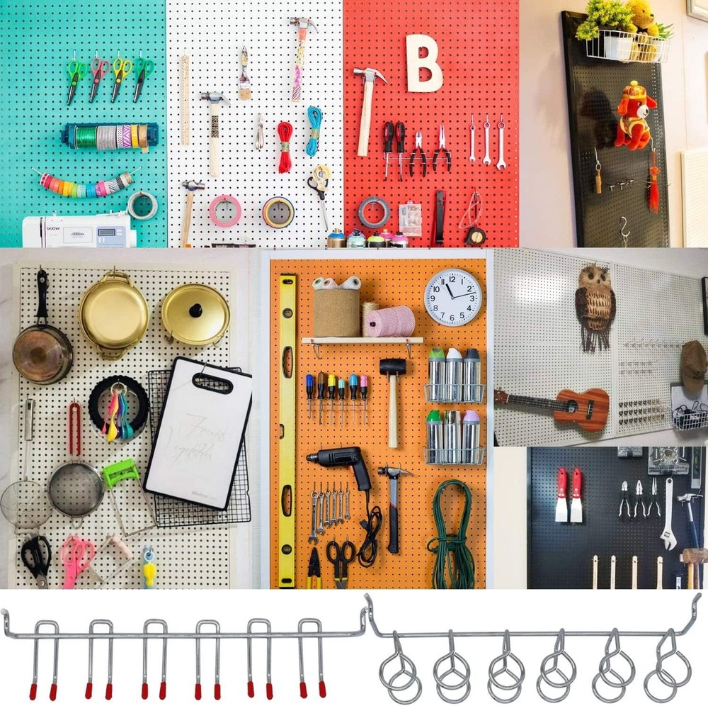 114-Piece Metal Pegboard Hooks Assortment - Ultimate Tool Organization Solution