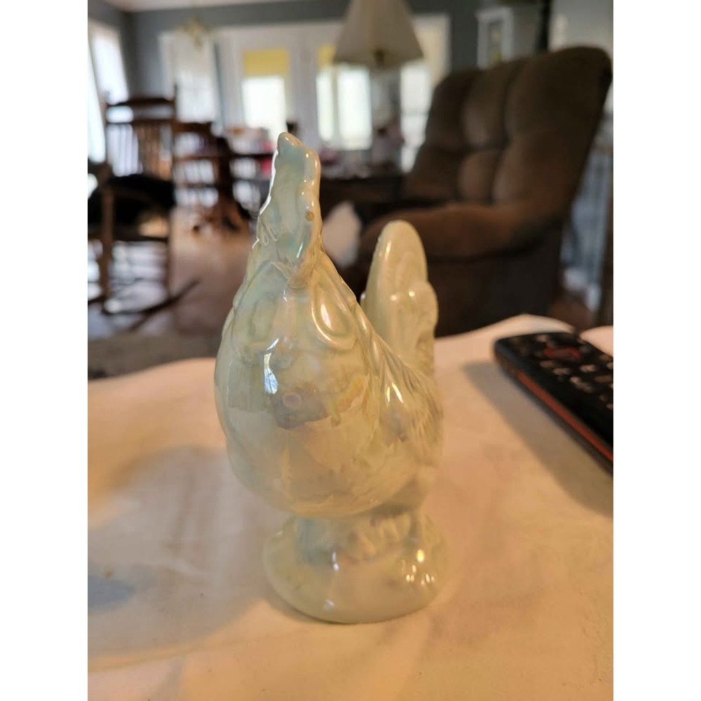 Iridescent Rooster Figurine