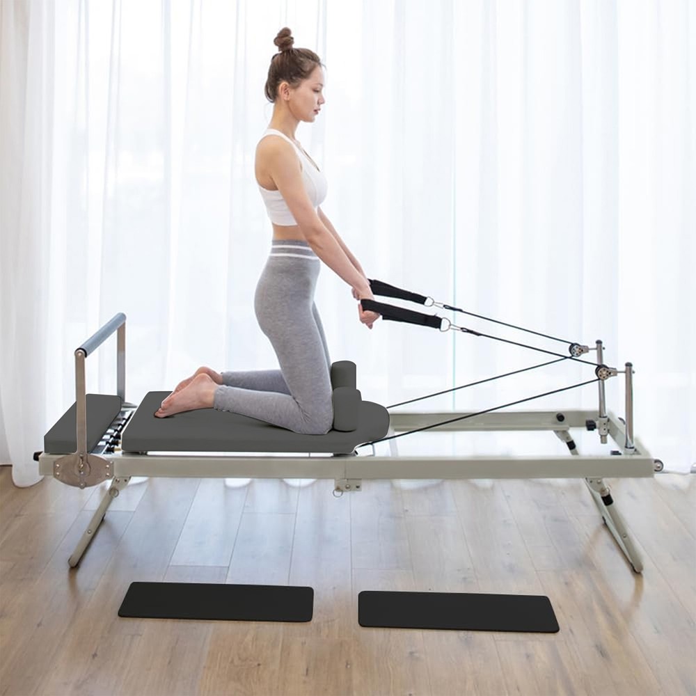 77" Pilates Reformer Machine Equipment with Spring for Home Workout,Foldable
