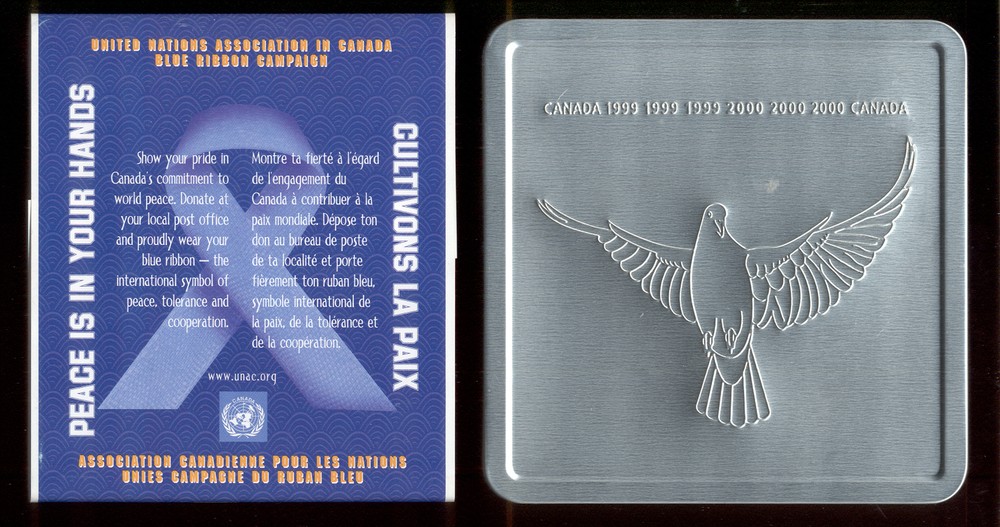 1999 - 2000 CANADA POST - MILLENNIUM KEEPSAKE - Peace - STAMP & COIN SET - Mint