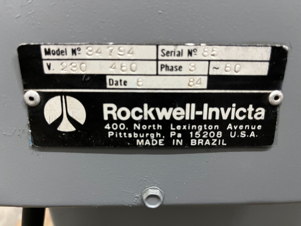 Preowned Rockwell 5’.5” Sliding Table Saw Model # RE-35