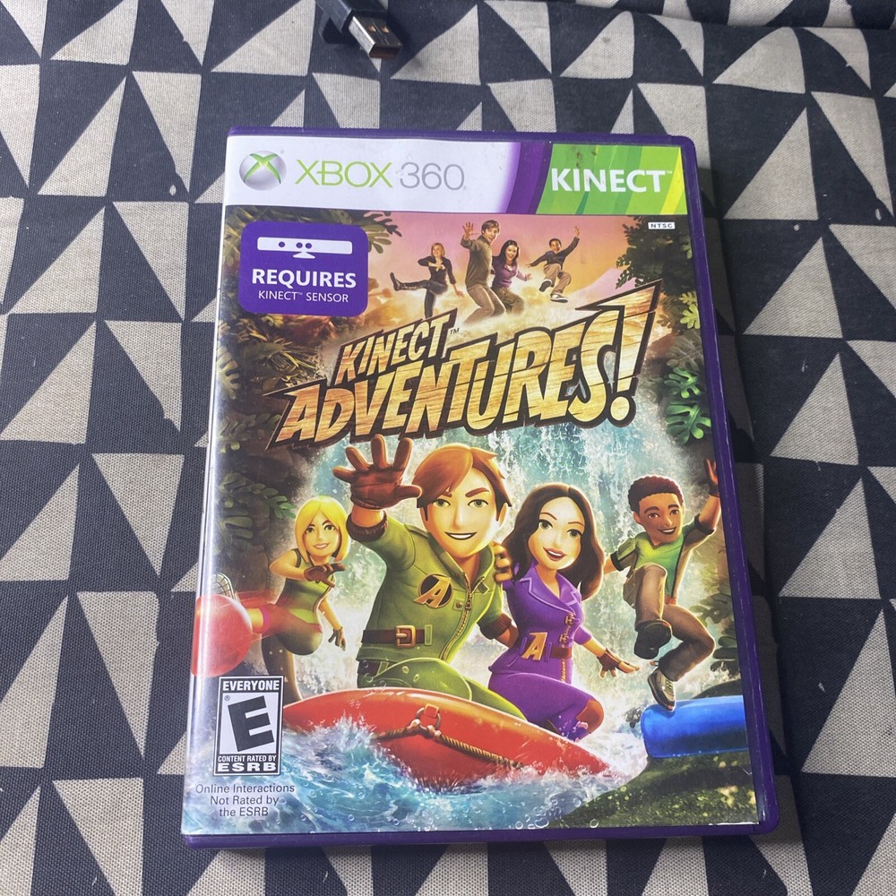 Microsoft Xbox 360 Kinect Motion Sensor Bar 1473 w/ Adventures! Game Lot Bundle