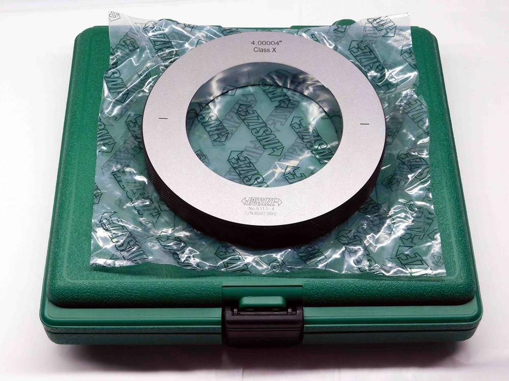 INSIZE 4" CLASS X MASTER PLAIN BORE SETTING RING GAGE ONSIZE 4.0 101.6mm 4.0000
