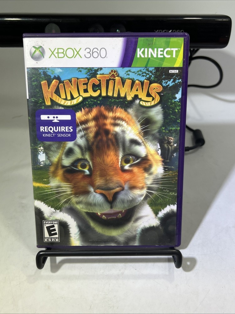 Microsoft Xbox 360 Kinect Sensor Bar W/6 Games Tested Bundle Lot #ML2