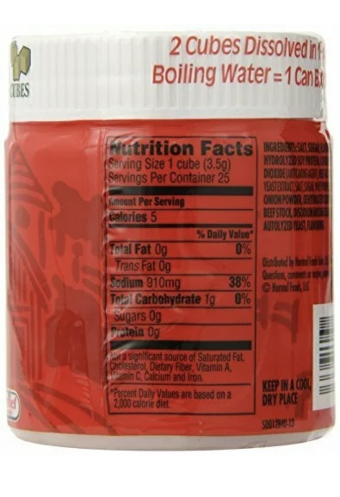 Herb-Ox Beef Bouillon Cubes, 25-Count