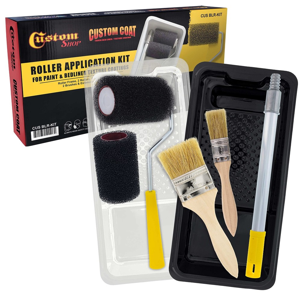 Custom Shop Texture Paint & Bedliner Roller Accessory Application Kit with Ch...