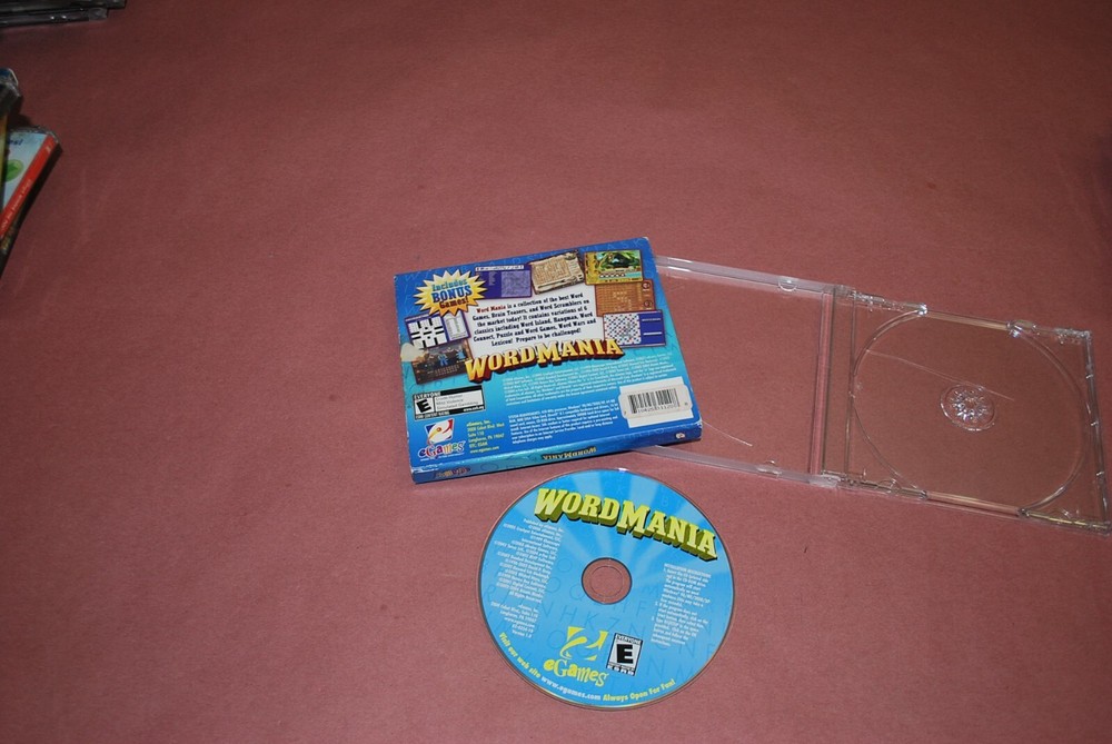 WORDMANIA problem-solving CD-Rom literacy 2006 brain-teasers 34 games