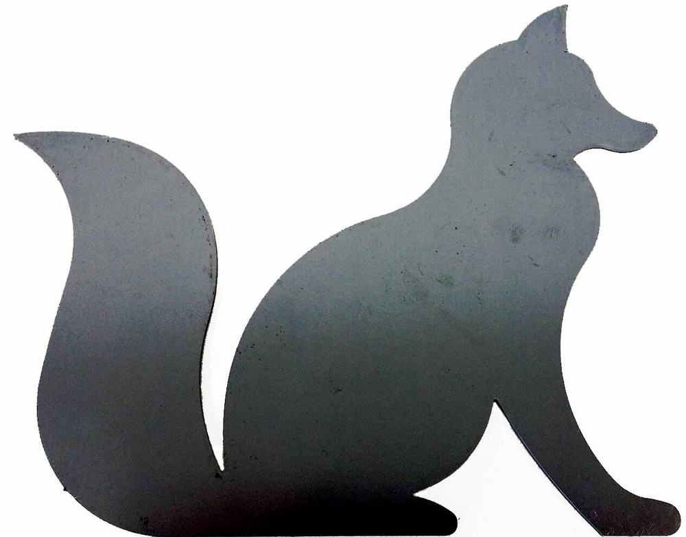 Silhouette Fox .072" Thickness Steel Flat Solid Metal Shape MC1470
