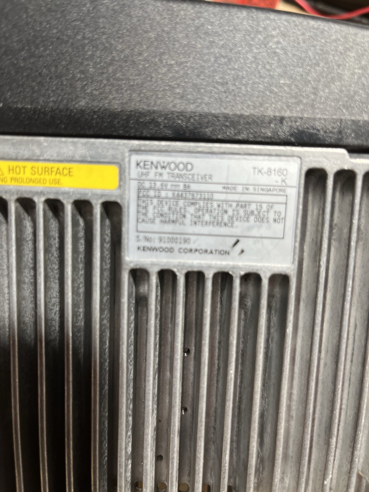 KENWOOD TK-8160-K UHF 25 Watt 450-490 TK-8160 Mobile Radio Fast Shipping