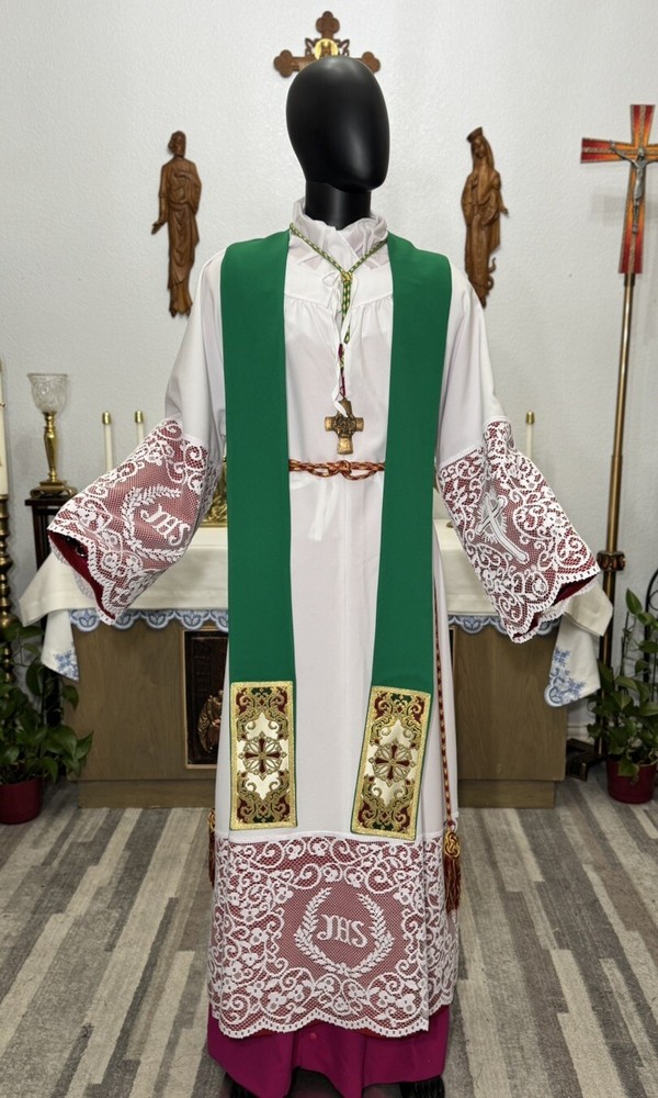 GREEN VESTMENT CHASUBLE & STOLE