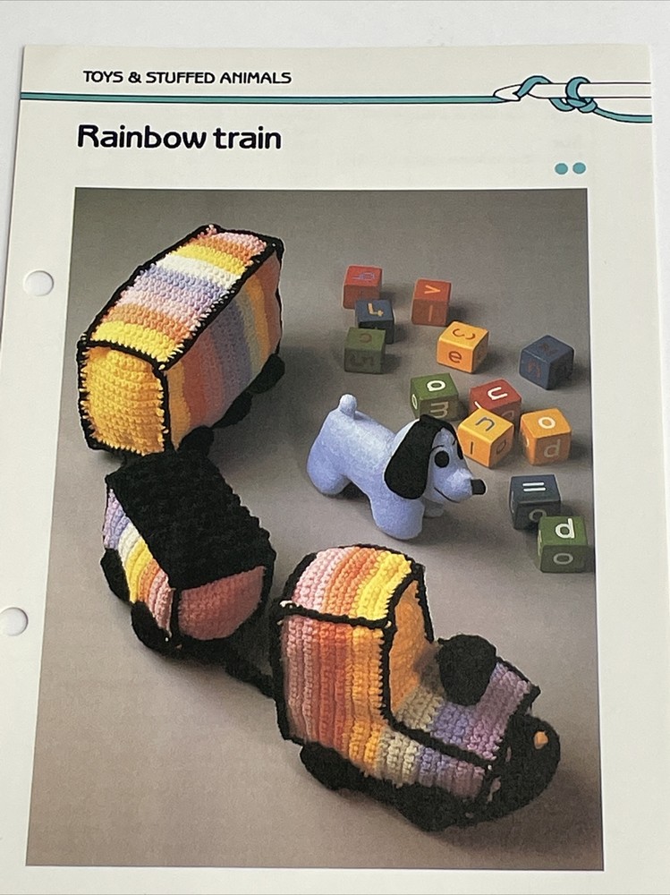 Marshall Cavendish Rainbow Train Toy  Crochet Pattern
