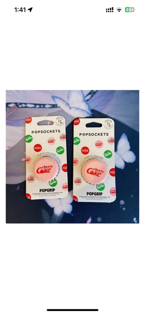 PopSockets Cherry Coke Bottle Cap Pink Coca-Cola PopSocket Pop Socket Popsocket
