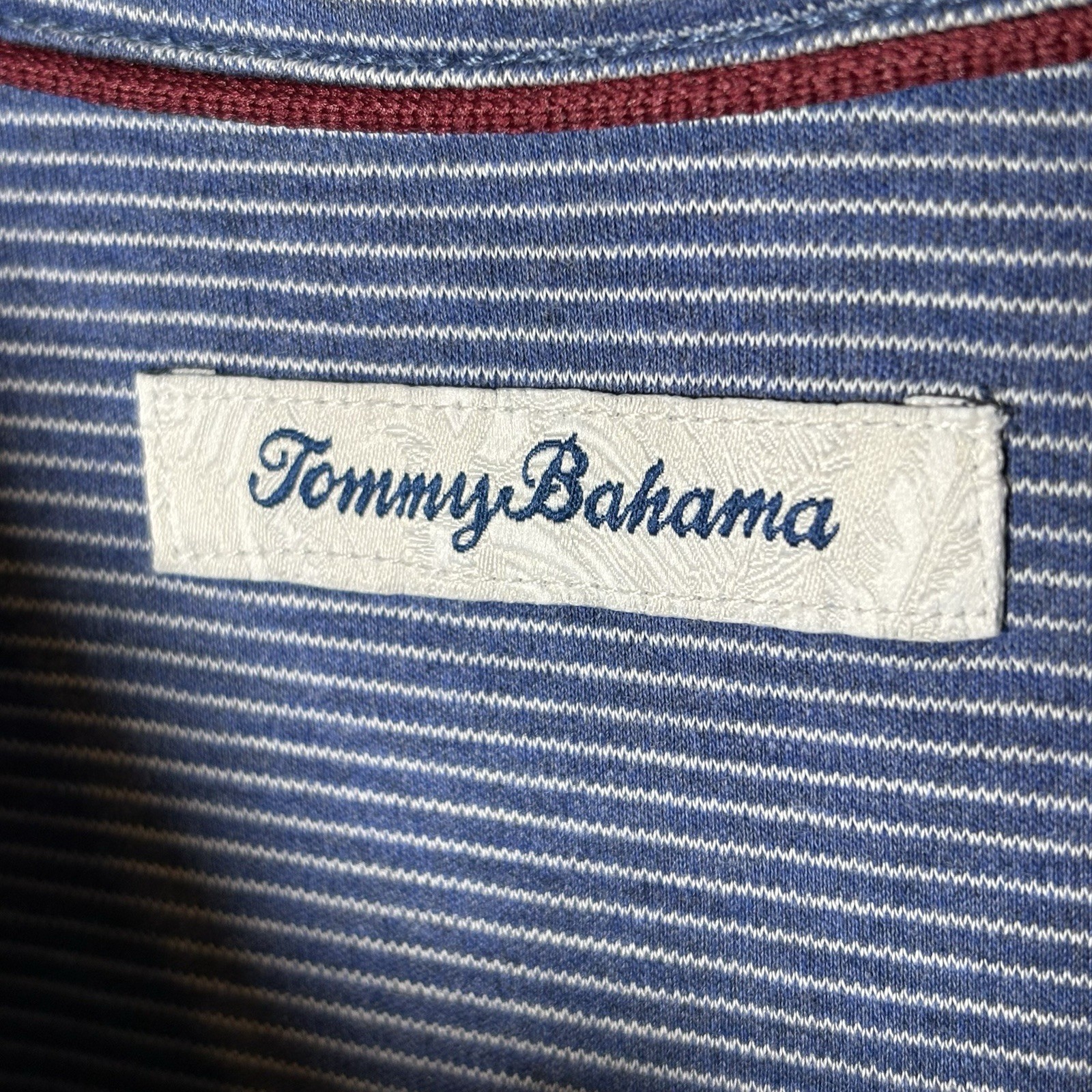 New Tommy Bahama Polo Shirt Men's 3XL Stripe Shirt Golf Islandzone 100% Cotton