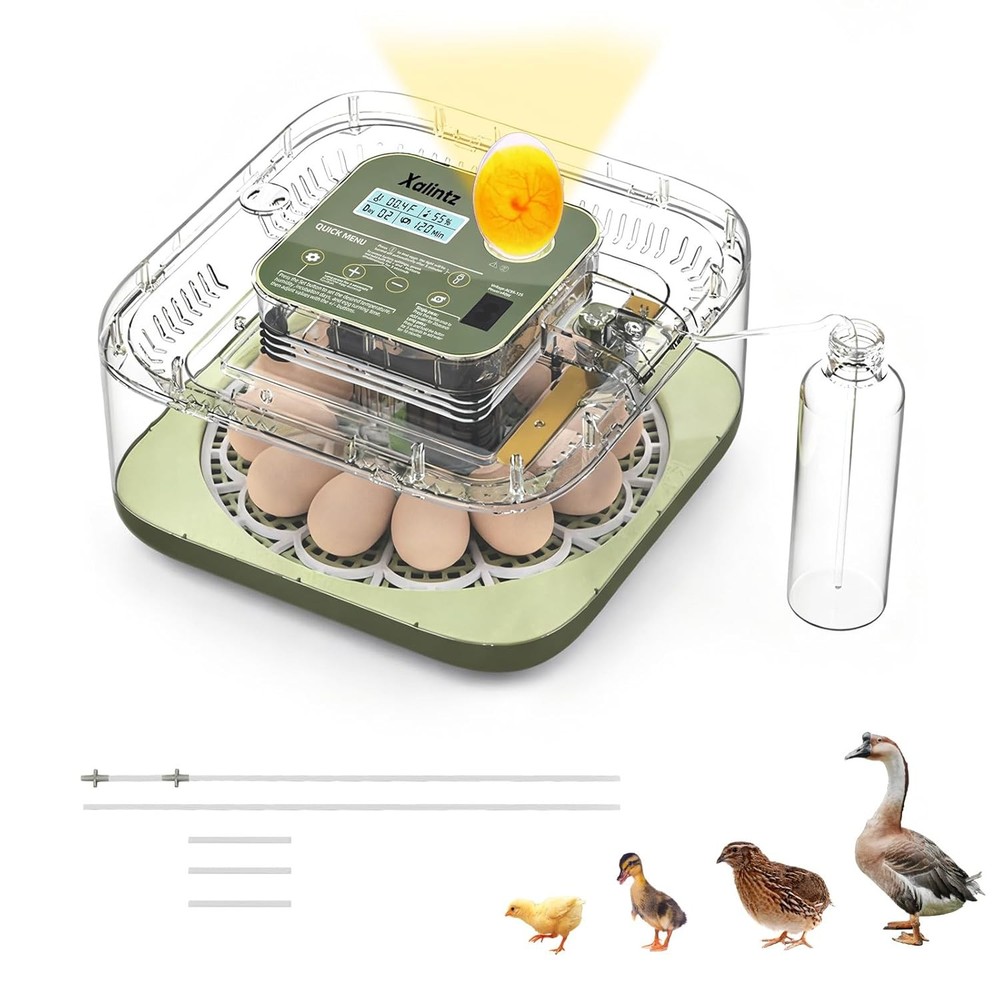 Automatic 12 Egg Incubator Digital Display Thermometer Humidity Hatch Timer