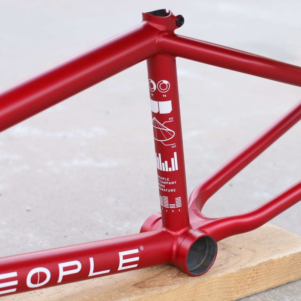 WE THE PEOPLE BMX NETWORK BICYCLE FRAME METALLIC RED