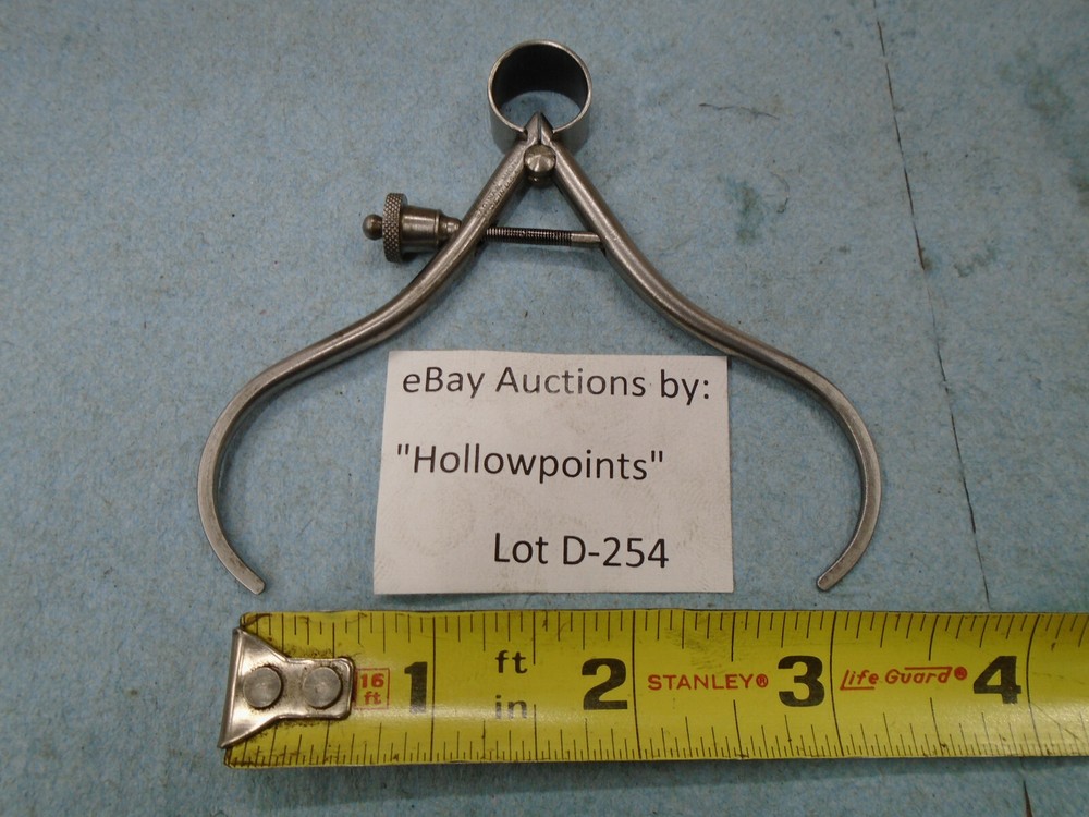 Lufkin 141 ToolMakers 3" Outside Caliper Solid Nut Round Leg for Machinist D254