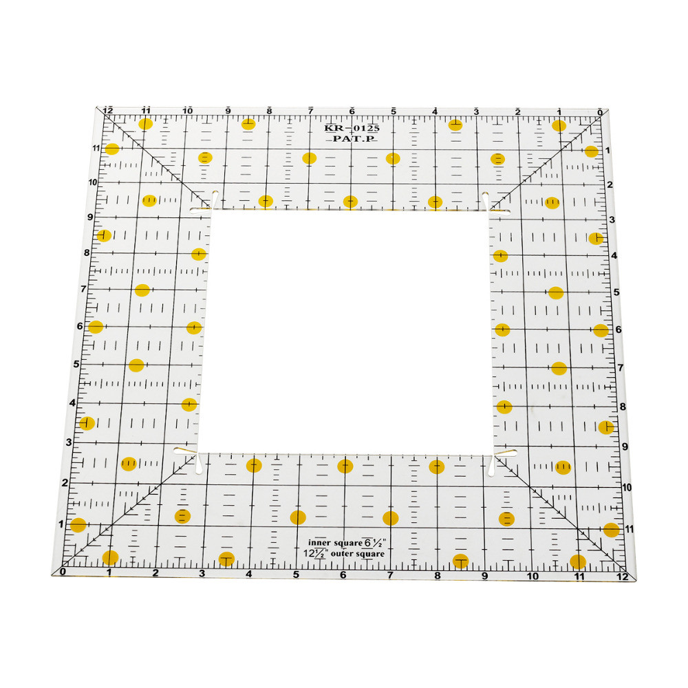 Square Patchwork Ruler Acrylic Sewing Quilting Ruler Templates Tool Square inch