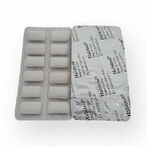 Habitrol Nicotine Gum 2mg MINT Flavor (2 BOXES = 408 Total Pieces) NEW 01/2026