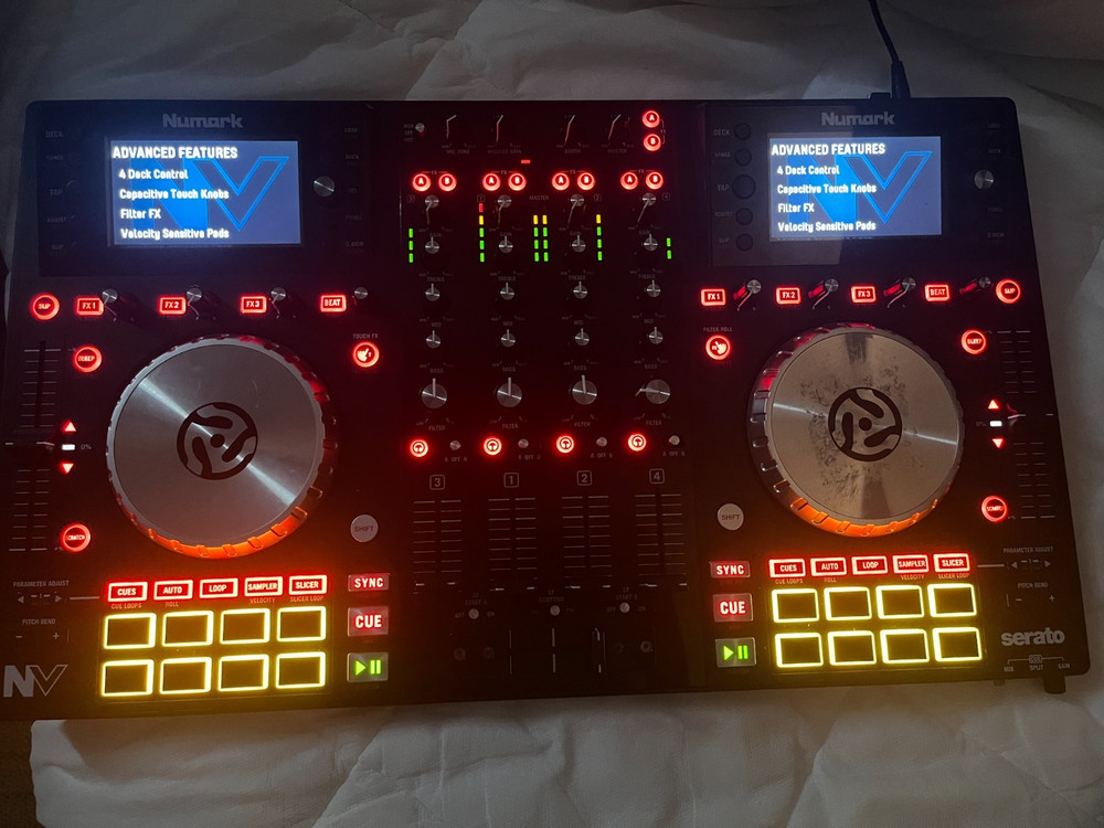 Numark NV 4 Channel Dual-Display Serato DJ Controller Black