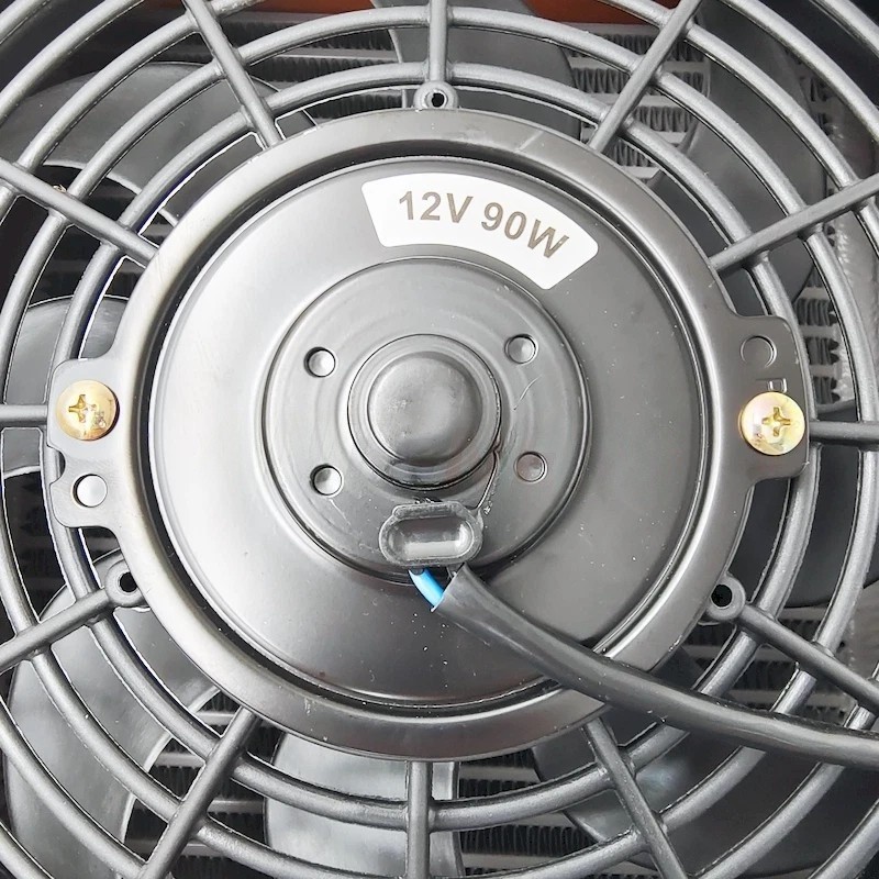 New AH1012T-CA DC12V Industrial Hydraulic Oil Cooler 100L/min Flow Fan Radiator