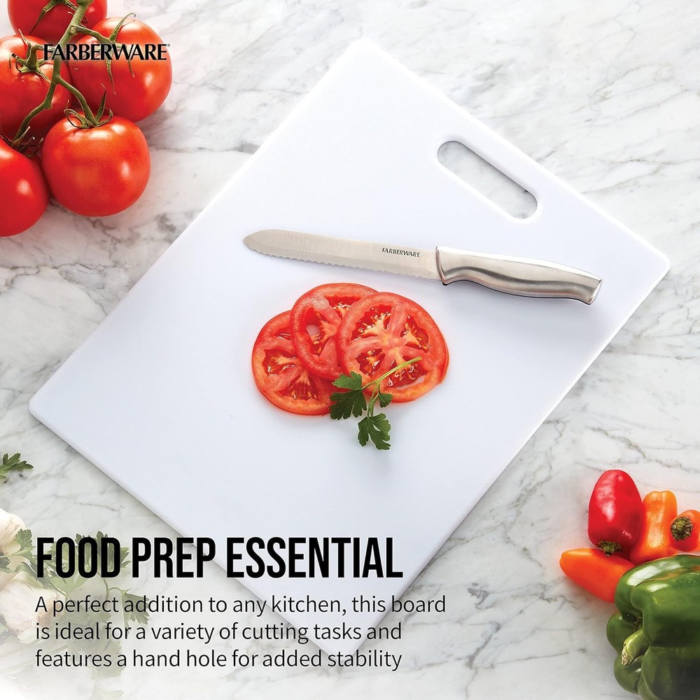 Large Cutting Board Dishwasher Safe Plastic Chopping Board Kitchen W/ Handle