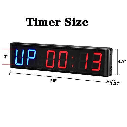 Interval Timer GYMLED Fitness Gym Home Tabata MMA Boxing Count Down and Up