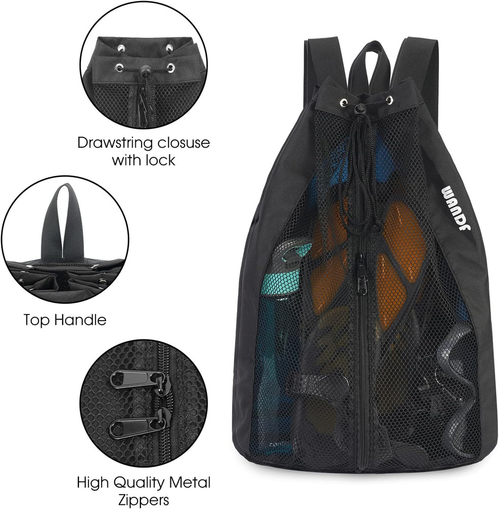 Mesh Drawstring Swim Bag for Gym, Beach, and Workout Essentials