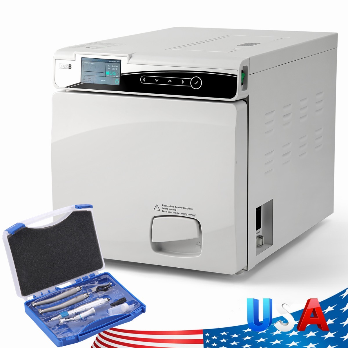 17L Class B Dental Autoclave Sterilization Steam Sterilizer +Printer/handpiece