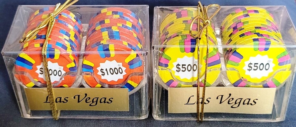 Fun Novelty 2pc Las Vegas Chip Racks