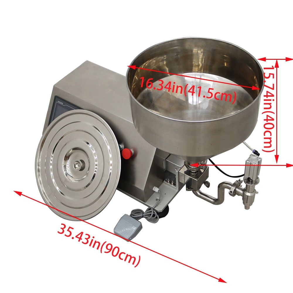220V Rotary Pump Paste Liquid Dual Use Filling Volume Adjustable w/Touch Screen