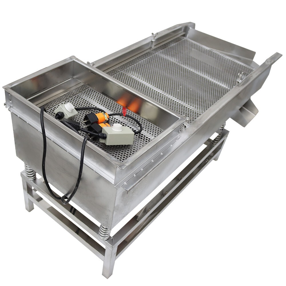 Double Layers Vibrating Screener Platform Shaker 220V Stainless