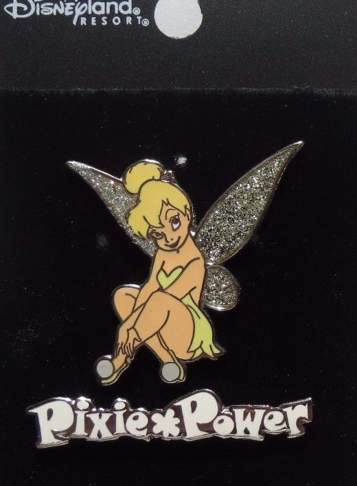 DISNEY DLR TINKER BELL PIXIE POWER GLITTER WINGS FROM PETER PAN 2 PIN SET