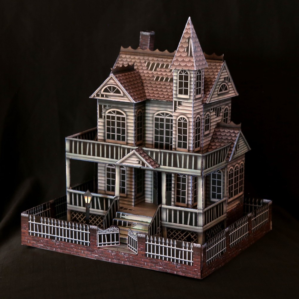 THE GHOST HOUSE Haunted House paper model