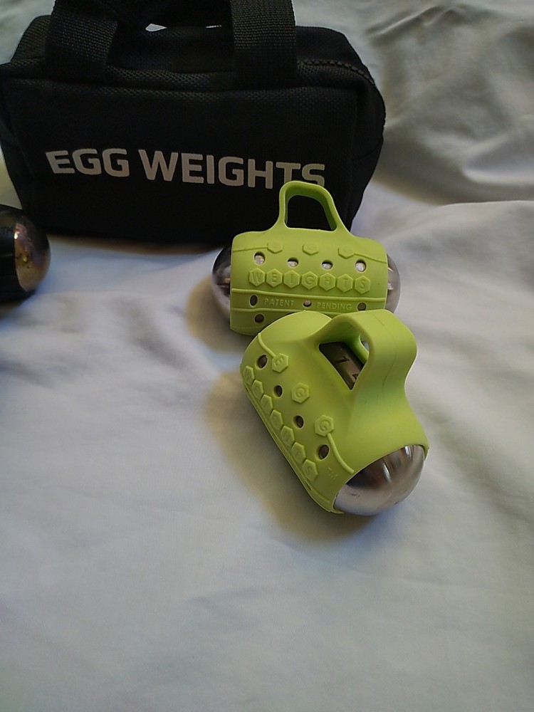 Egg Weights Two Pairs with Carry Case